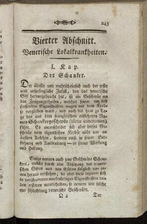 Vierter Abschnitt. Venerische Lokalkrankheiten.