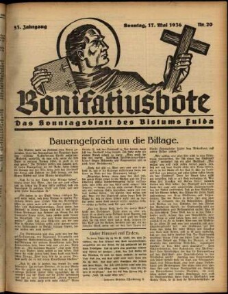 Ausgabe vom Sonntag, den 17. Mai 1936.