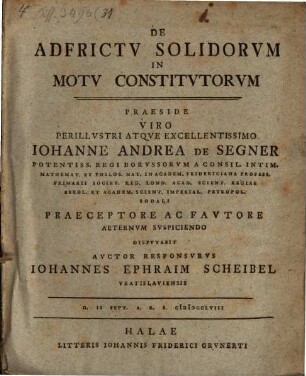 De adfrictu solidorum in motu constitutorum