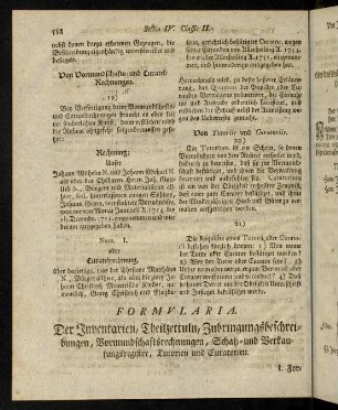588-601, I. Formul eines Inventarii.