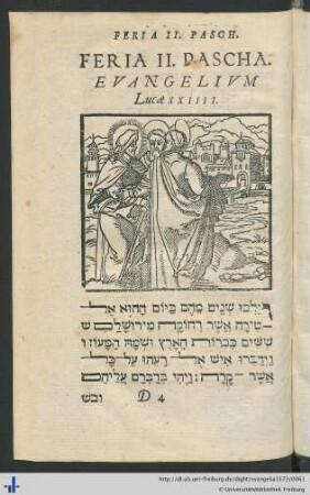 Feria II. Pascha. Evangelium Lucae XXIIII.
