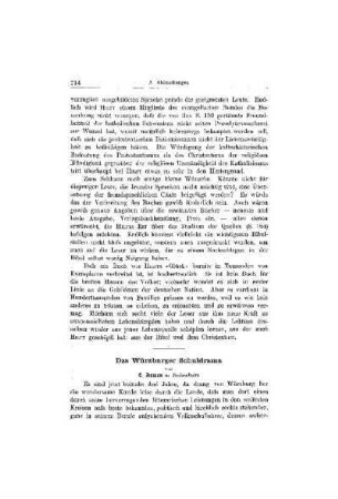 Das Würzburger Schuldrama
