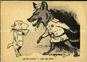 Antisowjetische und antikommunistische Postkarte