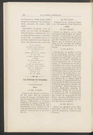 Las Crónicas de Cervantes - (Continuación)