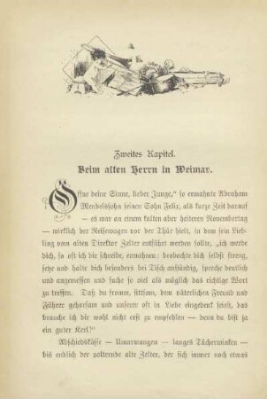 Zweites Kapitel. Beim alten Herrn in Weimar