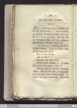 Heimliche Liebe.