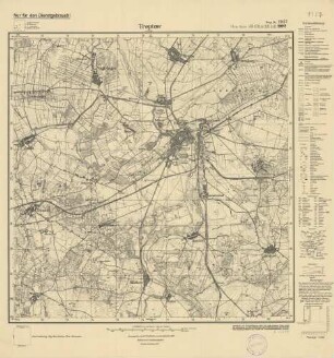 1957 (alte Nr.: 602) Treptow a. Rega, Meßtischblatt (4cm - Karte)