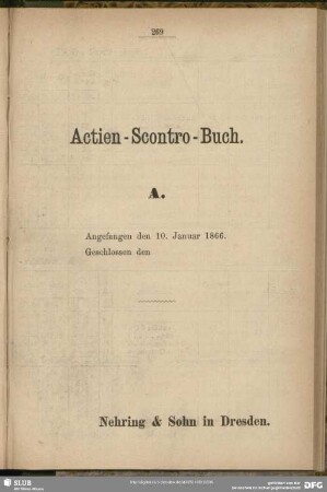 Actien-Scontro-Buch