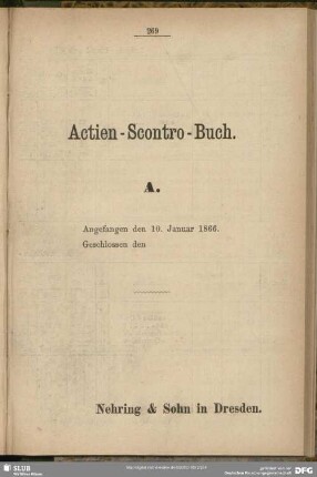 Actien-Scontro-Buch