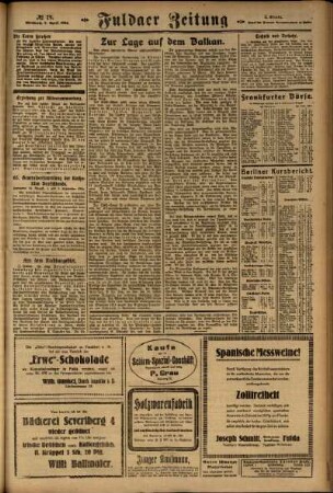 Zweite Ausgabe vom Mittwoch, den 02. April 1924.