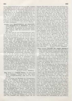 361 [Rezension] Lewalter, Ernst, Spanisch-jesuitische und deutsch-lutherische Metaphysik des 17. Jahrhunderts