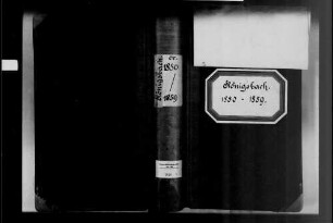 Königsbach, evangelische Gemeinde: Standesbuch 1850-1859