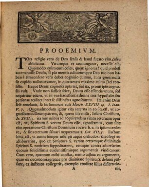 Dissertatio Theologica De Divinitate Spiritvs Sancti Ex Oeconomia Gratiae Demonstrata