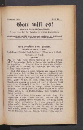 Heft 11. November 1899