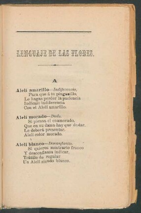 Lenguaje de las flores