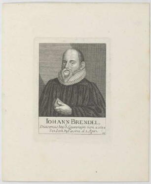 Bildnis des Iohann Brendel