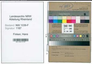Entnazifizierung Hans Finken , geb. 17.01.1901 (Bankinspektor)