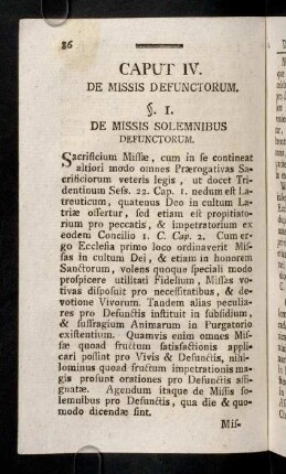 86-106, Caput IV.