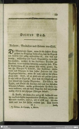 Drittes Buch. Kräuter, Sträucher und Bäume von Chili