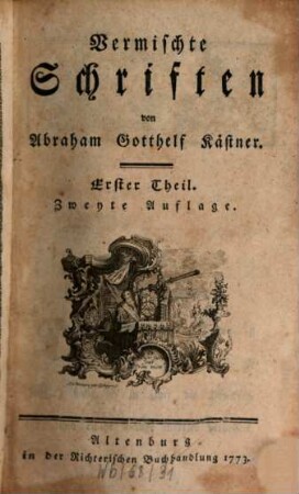 Vermischte Schriften, 1