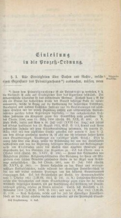 Einleitung in die Prozeß-Ordnung