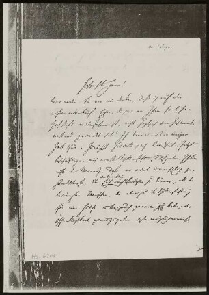 Briefentwurf von Karl Gutzkow an Georg Heinrich Otto Volger vom 25.5.1864
