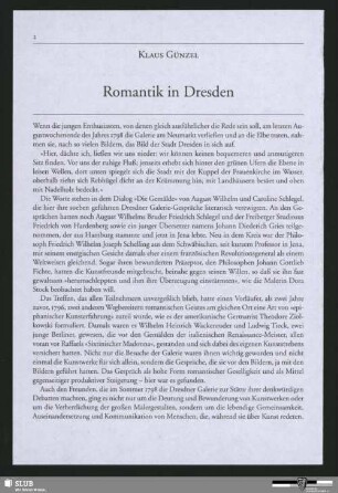 Romantik in Dresden