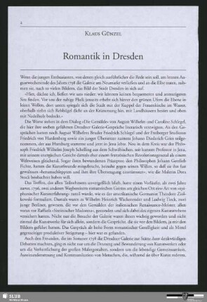 Romantik in Dresden