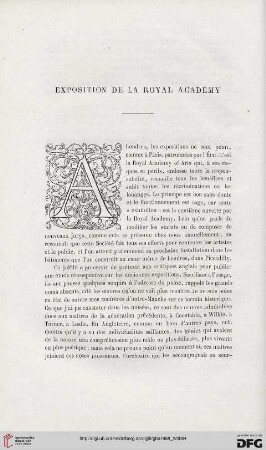 25: Exposition de la Royal Academy, [1]