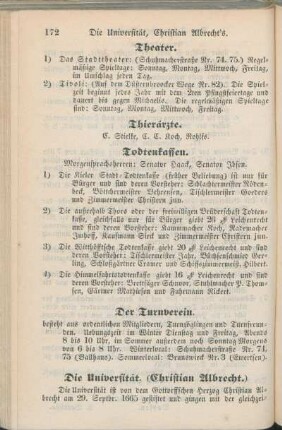 Die Universität. (Christian Albrecht.)