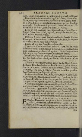 Arbores deorum et dearum.