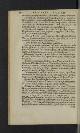 Arbores deorum et dearum.