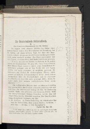 Zur Bracteatenkunde Süddeutschlands. II
