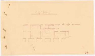 Dienstwohnung des Reichsaußenministers Joachim von Ribbentrop, Berlin-Mitte Umbau: Wohnung des Adjutanten: Grundriss mit Möblierungsplan