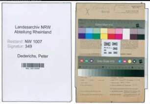 Entnazifizierung Peter Dederichs , geb. 17.02.1903 (Kaufm.Angestellter)