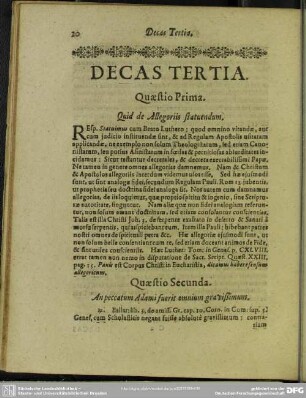 Decas Tertia