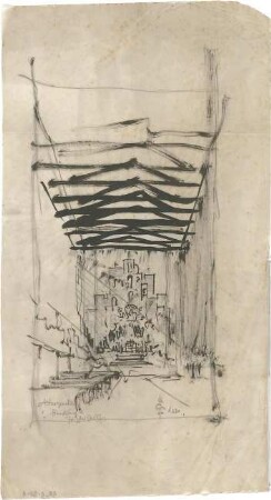 Gsaenger, Gustav; Altargemälde - "Himmelsburg" (Perspektive)