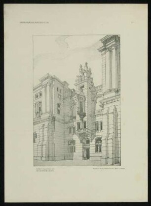 Tafel 42: Architektur-Skizze