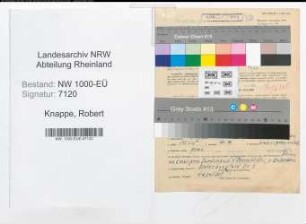 Entnazifizierung Robert Knappe, geb. 31.08.1908 (Schlosser)