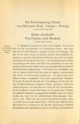 Die Durchquerung Chinas von Süd nach Nord. Canton - Peking