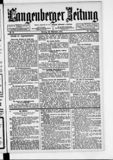 Langenberger Zeitung. 1888-1935