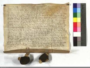 Revers des Wilhelm Waiss v. Faurbach, Amtmanns zu Gleiberg, und des Bernhard Riedesel v. Bellersheim für Gernand Riedesel v. Bellersheim vor seine...