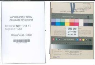 Entnazifizierung Ernst Rauterkuss , geb. 28.08.1913 (Angestellter)