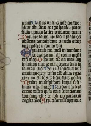 [Canticum Annae]: Exultavit…