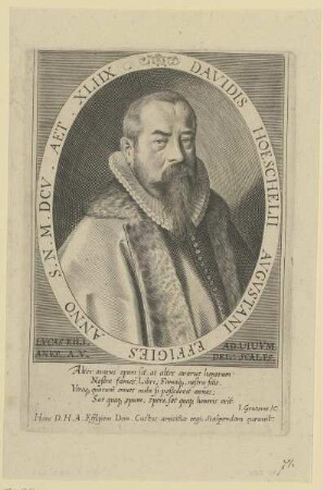 Bildnis des David Hoeschelius