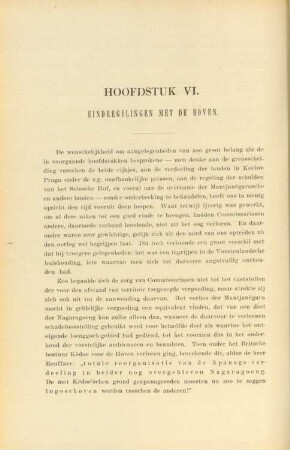 Hoofdstuk VI. Eindregelingen met de hoven