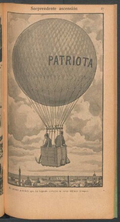 Sorprendente ascensión - [Caricatura] : El primer patriota que ha logrado elevarse en estos últimos tiempos