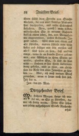 Dreyzehender Brief