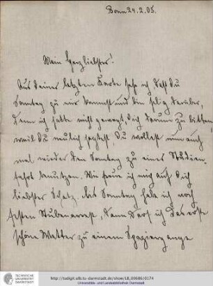 Brief vom 24.02.1905