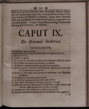 Caput IX. De Bohemia hodierna.